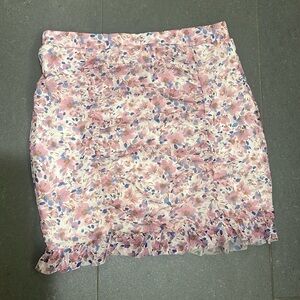 Free people floral skirt purple and pink size S